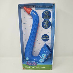 Kidz Toyz PEPPA PIG Electronic Musical Blue Saxophone New in Box | Rare